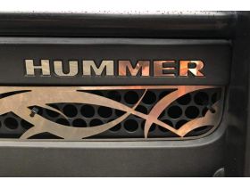 Bumper Plastic Letters Inserts for Hummer H3 Models