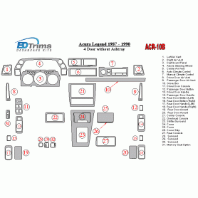 Acura Legend 1987 - 1990 Dash Trim Kit