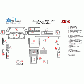 Acura Legend 1987 - 1990 Dash Trim Kit