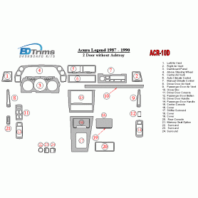 Acura Legend 1987 - 1990 Dash Trim Kit