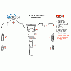 Acura ILX 2013 - 2019 Dash Trim Kit