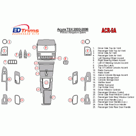 Acura TSX 2003 - 2008 Dash Trim Kit