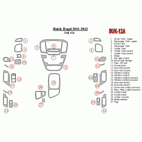 Buick Regal 2011 - 2013 Dash Trim Kit