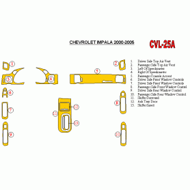 Chevrolet Impala 2000 - 2005 Dash Trim Kit