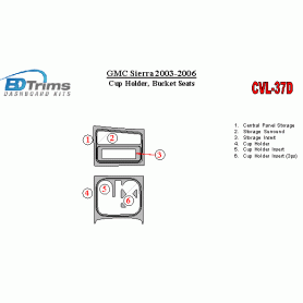 GMC Sierra 2003 - 2006 Dash Trim Kit