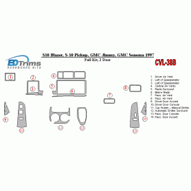 GMC Sonoma 1997 - 1997 Dash Trim Kit