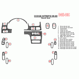 Dodge Intrepid 1998 - 1999 Dash Trim Kit