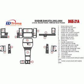 Dodge Dakota 2002 - 2004 Dash Trim Kit