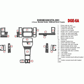 Dodge Dakota 2001 - 2001 Dash Trim Kit