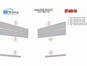 Acura RDX 2013-UP Exterior Door Pillars