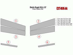 Buick Regal 2011-UP Exterior Door Pillars