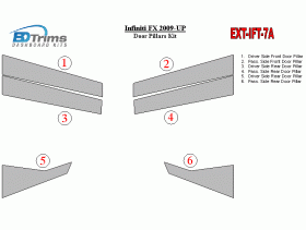 Infiniti FX 2009-UP Exterior Door Pillars