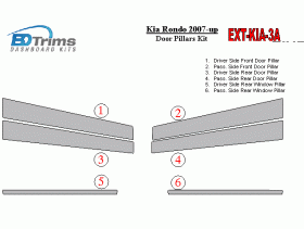 KIA Rondo 2007-UP Exterior Door Pillars