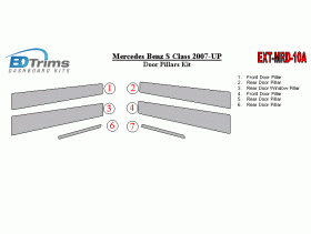 Mercedes Benz S Class 2007-UP Exterior Door Pillars