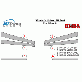 Mitsubishi Galant 1999-2003 Exterior Door Pillars