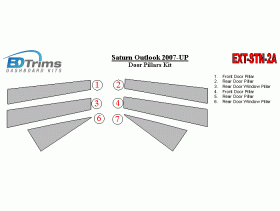 Saturn Outlook 2007-UP Exterior Door Pillars