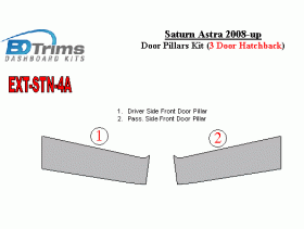 Saturn Astra 2008-UP Exterior Door Pillars