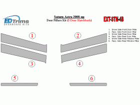 Saturn Astra 2008-UP Exterior Door Pillars