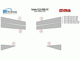 Saturn VUE 2008-UP Exterior Door Pillars