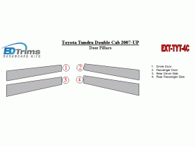 Toyota Tundra 2007-UP Exterior Door Pillars