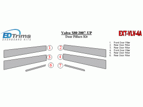 Volvo S80 2007-UP Exterior Door Pillars