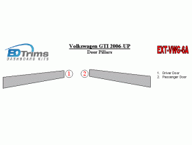 Volkswagen GTI 2006-UP Exterior Door Pillars