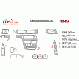 Ford Windstar 1996 - 1997 Dash Trim Kit