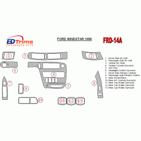 Ford Windstar 1998 - 1998 Dash Trim Kit