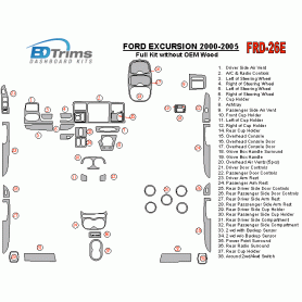 Ford Excursion 2000 - 2005 Dash Trim Kit