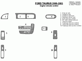 Ford Taurus 2000 - 2005 Dash Trim Kit