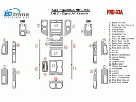 Ford Expedition 2007 - 2014 Dash Trim Kit