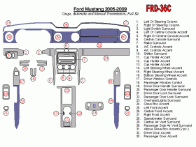Ford Mustang 2005 - 2009 Dash Trim Kit