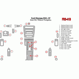 Ford Mustang 2010 - 2013 Dash Trim Kit