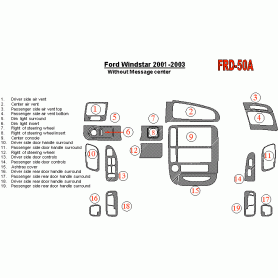 Ford Windstar 2001 - 2003 Dash Trim Kit