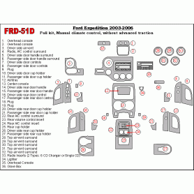 Ford Expedition 2003 - 2006 Dash Trim Kit