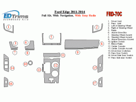 Ford Edge 2011 - 2014 Dash Trim Kit