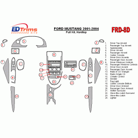 Ford Mustang 2001 - 2004 Dash Trim Kit