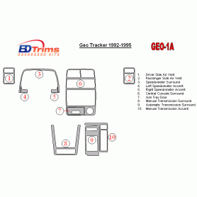 Geo Tracker 1992 - 1995 Dash Trim Kit