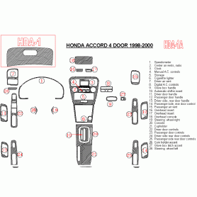 Honda Accord 1998 - 2000 Dash Trim Kit