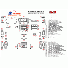 Honda Pilot 2006 - 2008 Dash Trim Kit