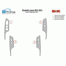 Hyundai Azera 2012 - 2013 Dash Trim Kit