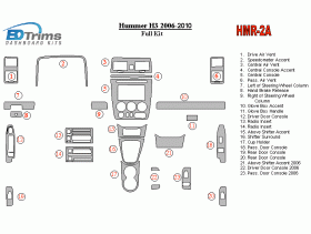 Hummer H3 2006 - 2010 Dash Trim Kit