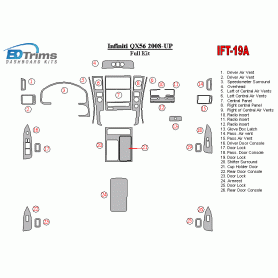 Infiniti QX56 2008 - 9999 Dash Trim Kit
