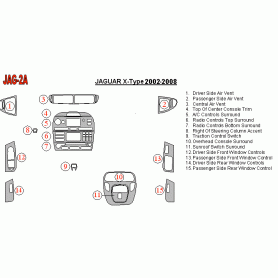 Jaguar X-Type 2003 - 2008 Dash Trim Kit