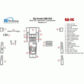 KIA Sorento 2008 - 2010 Dash Trim Kit