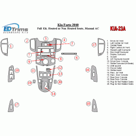 KIA Forte 2010 - 2010 Dash Trim Kit