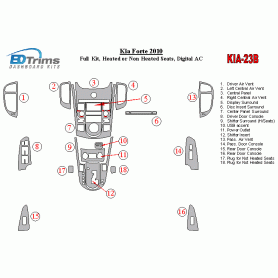 KIA Forte 2010 - 2010 Dash Trim Kit