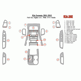 KIA Sorento 2011 - 2013 Dash Trim Kit