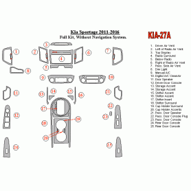 KIA Sportage 2011 - 2016 Dash Trim Kit