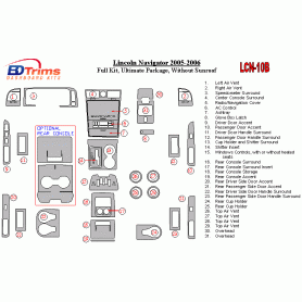 Lincoln Navigator 2005 - 2006 Dash Trim Kit